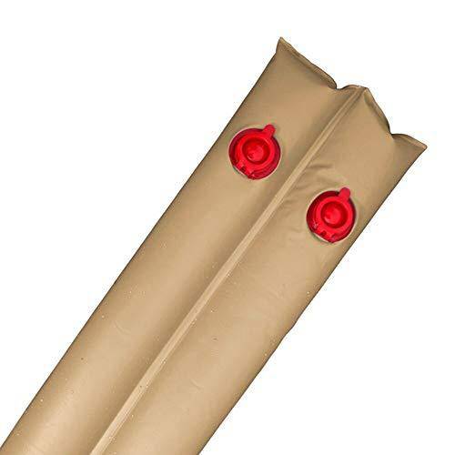Harris Pool Products Commercial-Grade Water Tubes/Bags for In-Ground Pools | Up to 24-Gauge Super-Duty UV-Protected Vinyl Material (10' Super Duty 24-Ga. Double Chamber - 12 Pack, Tan)