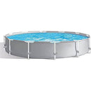 HBBCD Above Ground Metal Frame Pool, Round Family Outdoor Backyard Swimming Pool with Filter Pump, for Kids, Adults (12 Feet x 60 cm)