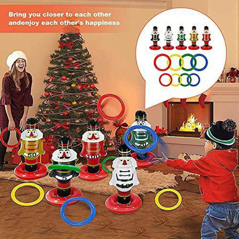 Hehoyang Swimming Pool Inflatable Toys, Ring Toss Games, Pool Game Toys Kid Family Outdoor Toys Christmas Party Game Inflatable Party Supply