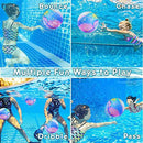 Hekaty Swimming Pool Ball for Kid Adult Underwater ball for Pool Games for Beach Pool Toys for Kid 8-12 Swimming Ball Toy 9.84'' Inflatable Ball for Pool Beach Ball with Water Adapter Water Ball Gifts