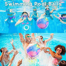 Hekaty Swimming Pool Ball for Kid Adult Underwater ball for Pool Games for Beach Pool Toys for Kid 8-12 Swimming Ball Toy 9.84'' Inflatable Ball for Pool Beach Ball with Water Adapter Water Ball Gifts