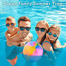 Hekaty Swimming Pool Ball for Kid Adult Underwater ball for Pool Games for Beach Pool Toys for Kid 8-12 Swimming Ball Toy 9.84'' Inflatable Ball for Pool Beach Ball with Water Adapter Water Ball Gifts
