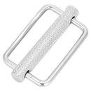 HelloCreate 51mm Slide Buckle, Stainless Steel Slide Buckle Strap Belt Keeper Diving Accessory