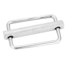 HelloCreate 51mm Slide Buckle, Stainless Steel Slide Buckle Strap Belt Keeper Diving Accessory