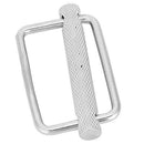 HelloCreate 51mm Slide Buckle, Stainless Steel Slide Buckle Strap Belt Keeper Diving Accessory