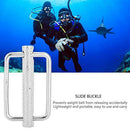 HelloCreate 51mm Slide Buckle, Stainless Steel Slide Buckle Strap Belt Keeper Diving Accessory