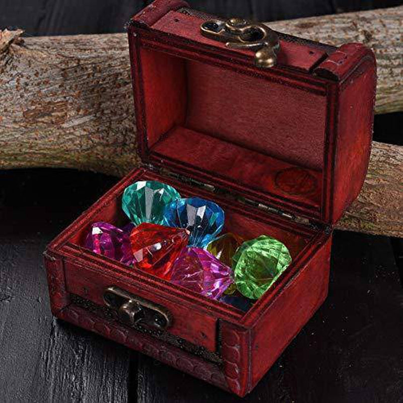 Hercugifts Dive Gem Pool Toy 10 Coloful Diamonds Set 25mm Diameter with Treasure Box Summer Swimming Diving Toy Set Dive Throw Toy Set Underwater Swimming Toy for Pool Use Treasures Gift Set…