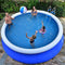 Hewen Folding Bathtub Paddling Pool Round Quick Set Inflatable Pool,Extra Large Above Ground Paddling Swimming Pools,Blow Up Pool for Kids Adult,Kiddie Pools with Pump A 71x71x29inch