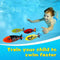 heytech 25 Pack Dive Pool Toys Blaster Torpedo Dive Rings and Diving Toys Pool Dive Toy Set Gift 4 Water Blasters