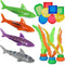 heytech 29 PCS Dive Toys Pool Toys Underwater Swimming Toys Diving Torpedos, Diving Rings, Diving Gems, Diving Sticks, Diving Fish, Puffer Fish with Under Water Treasures Gift Set for Kids