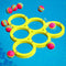 Hiboom Floaty Pool Pong Game Combo Foam with 10 Colorful Balls, Floating Swimming Pool Party Toys, Water Toss Game for Family Adults Kids