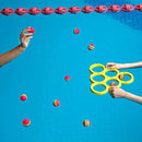 Hiboom Floaty Pool Pong Game Combo Foam with 10 Colorful Balls, Floating Swimming Pool Party Toys, Water Toss Game for Family Adults Kids