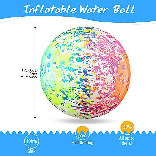 HIBOOM hiboom swimming pool football, water footballs for pool for under  water passing, dribbling, beach football waterproof, pool w