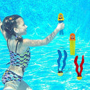 Hobbylane Pool Toys, Diving Glasses Diving Rings Pool Torpedoes Underwater Treasures Water Blasters Seaweeds Squids, 22 PCS Variety Pool Swimming Toys Gift Set for Kids for Summer Game Toys