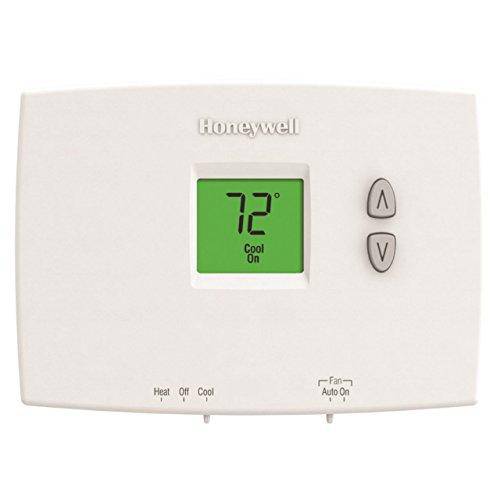 Honeywell TH1110DH1003/U TH1110DH1003 Backlit, 1H/1C, Dual Powered Horizontal PRO 1000 Non-Programmable Thermostat, Premier White