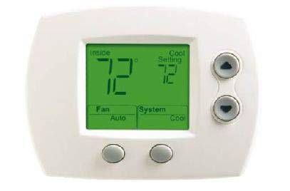 Honeywell TH5110D1022 FocusPRO 5000 Digital Non-Programmable Thermostat Power Method: Hardwired or Battery Stages Heat/Cool: 1/1 Heat/Cool/Heat Pump