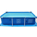 Hörsein Swimming Pools 14.76ft x 7.22ft x 33.1in Steel Pro Rectangular Above Ground Swimming Pool Outdoor Garden Folding