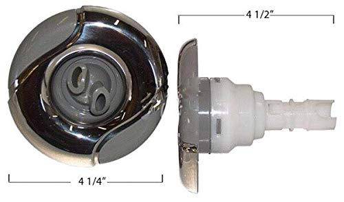 Hot Tub Classic Parts Marquis Spa Wave Jet, Twin Spin, Stainless, 4 1/4 Inch MRQ320-6748