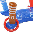 Hozee Pool Toss Game, Convenient Inflated and Deflated Quickly Floating Toss Game for Summer Swimming Pool(Blue Cross Ferrule)