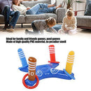 Hozee Pool Toss Game, Convenient Inflated and Deflated Quickly Floating Toss Game for Summer Swimming Pool(Blue Cross Ferrule)