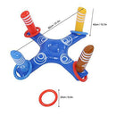 Hozee Pool Toss Game, Convenient Inflated and Deflated Quickly Floating Toss Game for Summer Swimming Pool(Blue Cross Ferrule)