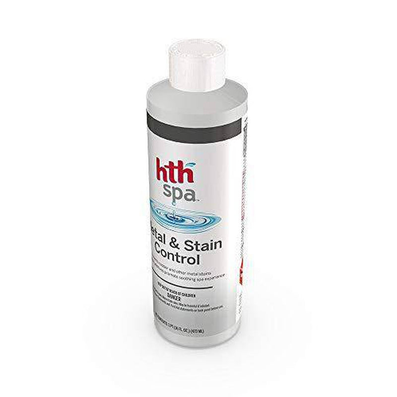HTH Spa 86224 Metal and Stain Control Spa and Hot Tub Cleaner, 16 fl o –  DiscoverMyStore