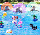 Huaze Inflatable Drink Holders, Pool Water Float Drink Floaties Party Accessories Cup Coasters for Summer Pool Beach & Kids Water Bath Fun Toys