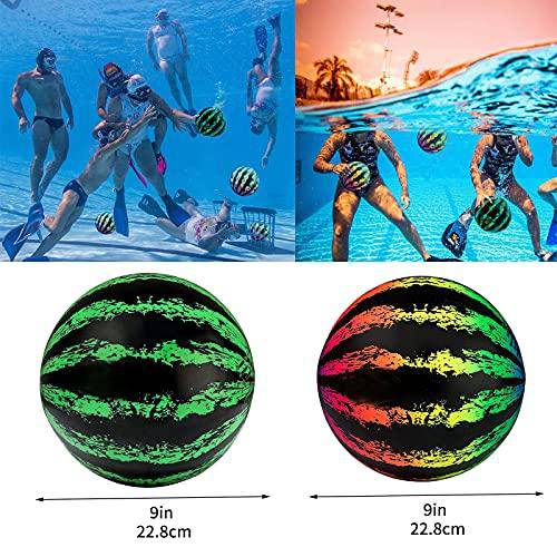 HVW Watermelon Ball, Swimming Pool Toy Ball Fills with Water Pool Ball Underwater Swimming Float Toy Diving Swimming Pool Game Combo Pack for Young Adults