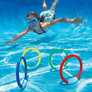 ILBB 19 Pcs Diving Toy Set, Diving Rings + Torpedoes + Seaweeds + Pirate Treasures Toy Kit for Kids