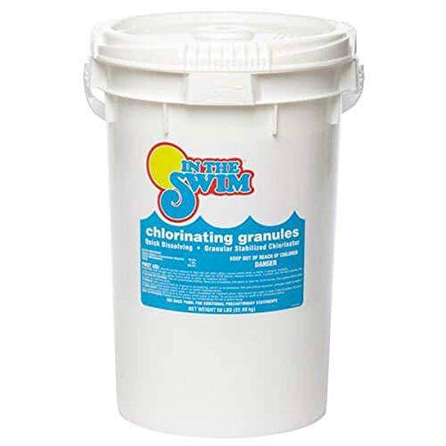 In The Swim Sodium Di-Chlor Chlorine Granular Pool Shock - 25 Pound Bucket