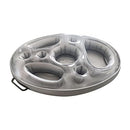 Inflatable 8-Hole Tray Inflatable Drink Holder Inflatable Floating Drink Holder with 8 Holes Large Capacity & Transparent Material,Drink Float for Pools & Hot Tub,27.56x19.68inch
