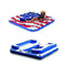 Inflatable American Flag 2 Person Float Bundled w/Oasis Inflatable Giant 5 Person Raft
