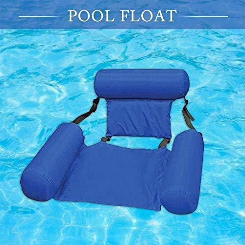 Inflatable Bed Water Hammock, Seated Floating Swimming Pool Beach Chair, Can Be Used for Sun Loungers, Drifters, Swimming Pools, Adults