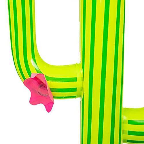 Inflatable Cactus Ring Toss Game With 4 Rings, Upgraded Cactus Pool Ring Toss Games Inflatable Cactus Pool Toys Fun Wate Toys For Boys Girls Pool Beach Party Supplies, 64cm Height