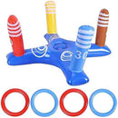 Inflatable Pool Ring Toss Games Toys,Fun Swimming Pool Games for Adults and Family, Multiplayer Summer Pool Floating Games Toys & Water Fun Outdoor Play Party Favors