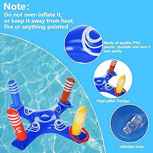 Inflatable Pool Ring Toss Games Toys,Fun Swimming Pool Games for Adult