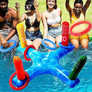 Inflatable Pool Ring Toss Games Toys, Summer Swimming Games Toys Water Fun Beach Floats Outdoor Play Party Favors for Kids Adults Family