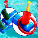 Inflatable Pool Ring Toss Games Toys, Summer Swimming Games Toys Water Fun Beach Floats Outdoor Play Party Favors for Kids Adults Family