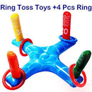 Inflatable Pool Ring Toss Games Toys, Summer Swimming Games Toys Water Fun Beach Floats Outdoor Play Party Favors for Kids Adults Family