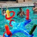 Inflatable Pool Ring Toss Games Toys, Summer Swimming Games Toys Water Fun Beach Floats Outdoor Play Party Favors for Kids Adults Family