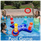 Inflatable Pool Ring Toss Pool Game Toys, Floating Swimming Pool Ring, Inflatable Ring Toss with 4 Pcs Floating Ring, Multi Water Party/Birthday Party/Kids Pool Party/Family Indoor Outdoor