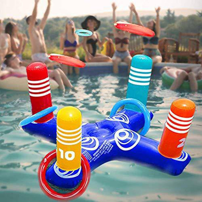 Inflatable Pool Toys Floating Swimming Pool Ring for Kids Pool Party G