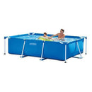 Inflatable Pools Framed Swimming Pool Childrens Multiplayer Outdoor Water Park Household Large Paddling Pool Thick Rectangular Above-Ground Pool (Color : Blue, Size : 30020075cm)