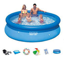 Inflatable Pools Inflatable Swimming Pool Courtyard Swimming Pool Large Multi-Person Foldable Above-Ground Paddling Pool Ocean Ball Pool (Color : Blue, Size : 39684cm)