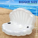 Inflatable Seashell Swimming Pool Inflatable Floating Ball, Girl's Brthday Party Gift, Giant Swimming Pool Floating Bed Mattress Beach Seashore Shell Shaped Water Sofa Floating Air Cushion