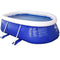 Inflatable swimming pool Blow Up Pool,Family Swimming Pool Large Outdoor, Kids Swimming Pools, Easy Swimming Pool For Backyard, Easy To Store, Summer Water Party ( Color : Blue , Size : 24ft )