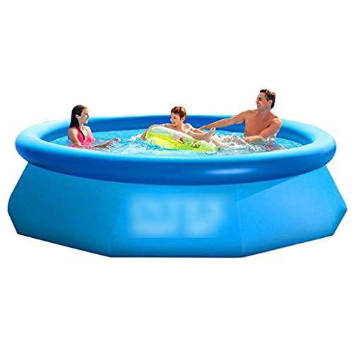 Inflatable Swimming Pool Easy Set Swimming Pool Above Ground Pool Deluxe Rectangular Inflatable Family Swimming Pool Thicken for Multiplayer Play