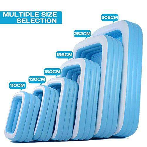 Inflatable Swimming Pool for Adults-Top Ring Inflation Round Thicken Swimming and Paddling Pool Easy Set Inflatable Above Ground Pool Family Swimming Pool,5. 49x1.22m