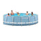 Inflatable Swimming Pool Frame Swimming Pool Domestic Super-Large Children Water Park Outdoor Rectangular Above-Ground Paddling Pool (Color : Blue, Size : 36676cm)