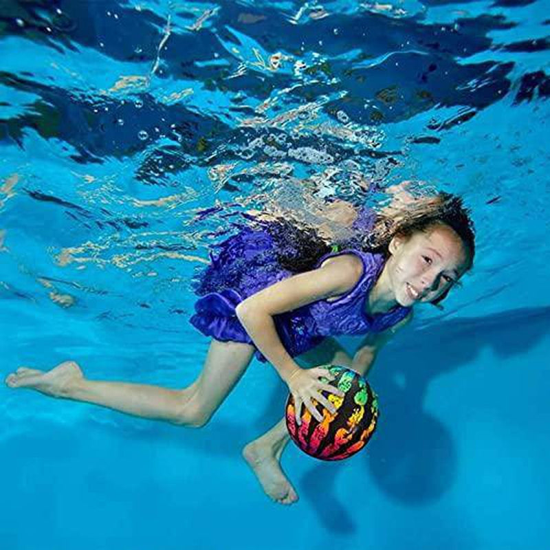 Inflatable Toy Ball Lightweight Waterproof Beach Ball Best Pool Water Toys Great Gifts for Toddlers Children Teens?25cm?